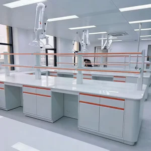 Laboratory Furniture for Schools and Hospitals Chemical resistant Steel Workbench CE certified Modern Design Laboratory Bench