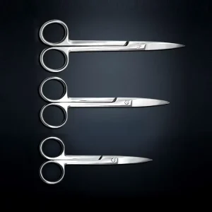 Laboratory Stainless Steel Surgical Scissors Straight Headed Beauty Suture Removal Gauze Cutting Dissection Scissors Bio CD2204
