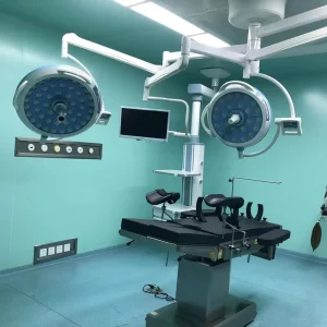 Led Surgical Lights With Camera Double Head Ceiling Surgery Lamps