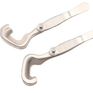 Left and Right Stainless Steel Rolling Eye Tweezers Ophthalmic Eye Surgical Instrument