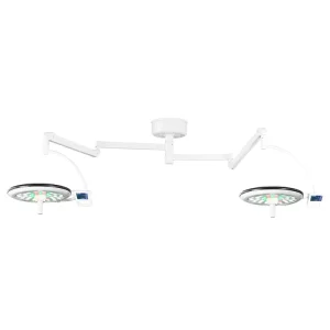Longermay Veterinary Mounted Ceiling Double Head Halogen Surgical Operation Light OT LED Surgical Lamp