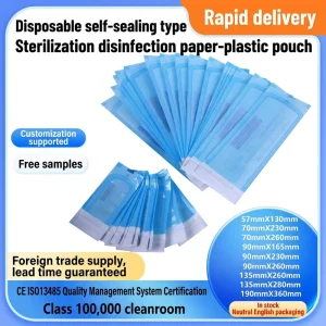 MC ZF Medical Paper & Pet Film Self Sealing Sterilization Pouches for Surgical & Dental Use CE ISO13485 Certified