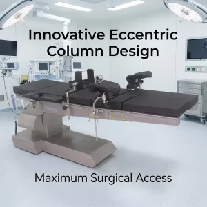 MX Table 9000 Hospital Operating Equipment Eccentric Column Style Manual Surgical Operating Table for Streamlined