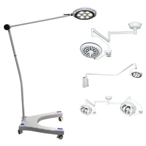 MXLED 700/500 Surgical Headlight LED Electric Shadowless Floor Stand Metal Operating Lamp CE Certified Class I for Dental Clinic