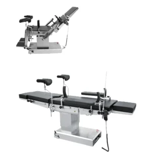 Manual Hydraulic Oil Pumped Acrylic and Metal Hospital Surgical Operating Table for Orthopedics Examination