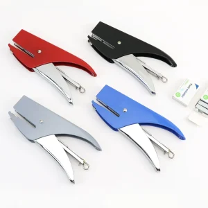 Manual Plier Stapler Labor Saving Business Office 4 Colors 6/4 Pin Sheet Metal Stapler