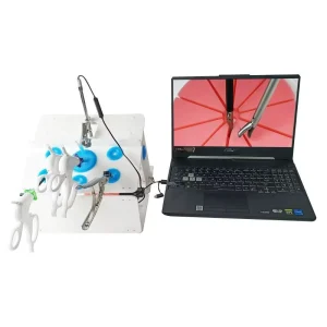 Manual Powered Surgical Laparoscopy Simulator Steel Plastic and Metal Education Training Box