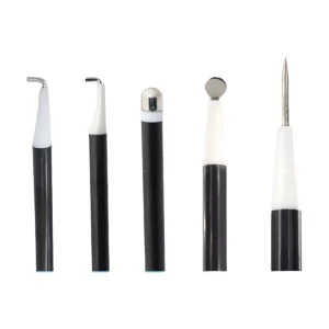 Manual Stainless Steel Class II Laparoscopic Instrument L Shaped Laparoscope Hook Scraper Electrode Needle Blade Surgical Basis