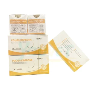 Manufacturer’s Medical Sterile Absorbable Vicryll Surgical Suture Veterinary Instrument Accessories for Hospitals