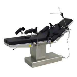 Medical 4 Function Electric Operating Table with Electric Backrest 304 Stainless Steel Surgical Bed for General Surgery 300kg