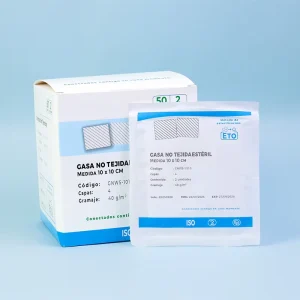 Medical 4 Ply 5x5cm Sterile Non Woven Gauze Pads Absorbent Surgical Sponges Gauze Swabs ETO Sterilized ISO Certified
