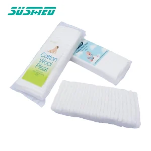 Medical Absorbent Zigzag Cotton Wool Pad 25g 50g 60g