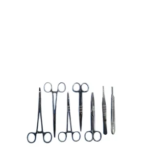 Medical Basic Surgical Kits Maternity Box 10pcs Manual Metal Simple Surgery Instrument Set CE Certified Class I YLG MCTC24