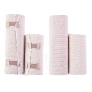 Medical Consumable Skin High Elastic Compression Bandage with Clips CE EO OEM Medical Materials Accessories
