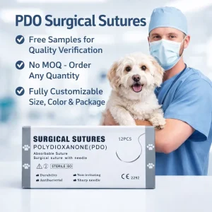 Medical Consumables NYLON Suture Needles Veterinary Diagnostic Equipment Suture