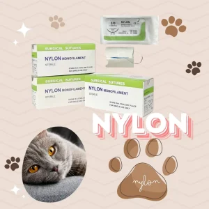 Medical Consumables Nylon Suture Needles Veterinary Diagnostic Equipment PetCare Suture