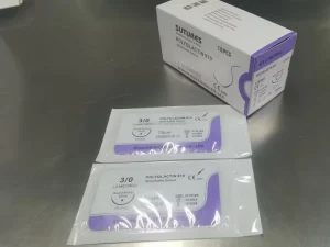Medical Consumables Surgical Suture Vicryll PGLA 910 PGA Surgical Suture with Needle for Vet and Hospital