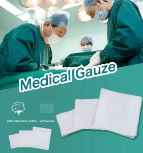 Medical Gauze Non Toxic Non Ionic Non Allergenic Surgical Pads Swabs Sterile Absorbent Dressings Non Woven Squares CE Certified