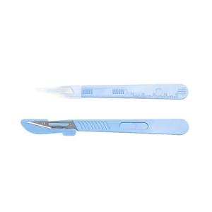 Medical Grade Integrated Scalpel Handle Durable Stainless Steel Surgical Blades Holder Instrument Sizes 3 4 Manual Power Source
