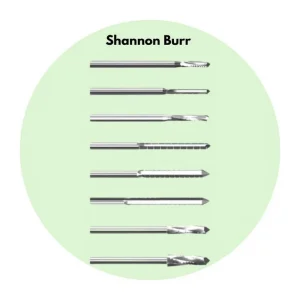 Medical Grade Shannon Burr Stainless Steel MIS Burrs for Orthopaedic Surgical Power Tool Accessories