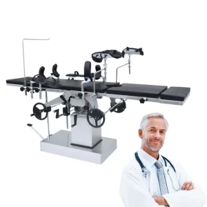 Medical Operating Room Equipment 304 Stainless Steel Mechanical Hydraulic Operating Table