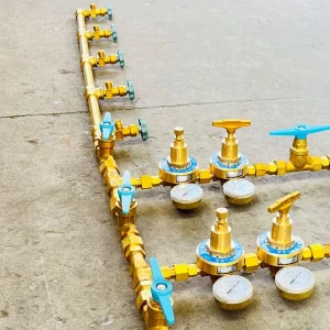 Medical Oxygen Supply Parts Gas Manifold Gas Collecting Bar for Medical Industry Use