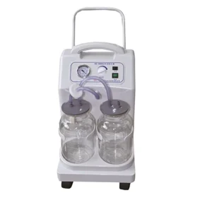 Medical Portable Mobile Electrical Aspirator High Duty Vacuum Lipo Surgical Suction Machine with plastics bottles