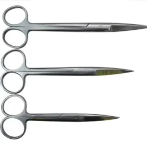 Medical Reusable Stainless Steel Open Surgical Scissors Manual Power Source