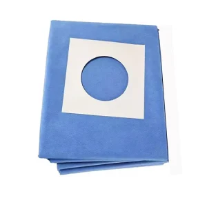 Medical Supplies Veterinary Pet Surgical Aperture Drapes Disposable Sterile Adhesive SMMS Surgical Drape 75*90cm