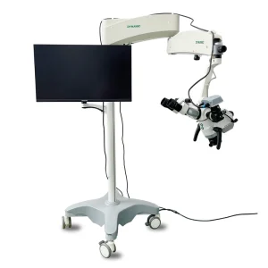 Medical Surgical Dental Microscope 10x Magnification Rotatable Foldable Binocular Tube Continuous Zoom 4K Imaging Dental