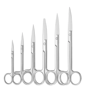 Medical Surgical Operating Instrument Straight Curved Head Stainless Steel Surgery Scissors
