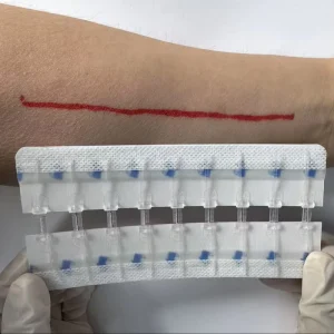 Medical Waterproof Hydrocolloid Self Adhesive Bacteria Resistant Transparent Wound Closure Strips 15cm Length Seamless Skin