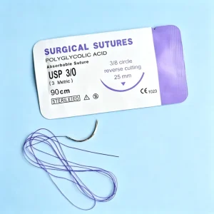 Medical and Veterinary PGA Sutures Suturas PGA CE ISO Approved Synthetic Absorbable Monofilament Braided