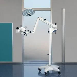 Microsurgical Operating Binocular Surgical Microscope with LED Illumination for Hospital Use