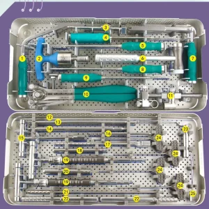 Minimally Invasive Instrument Set for Spine Surgery with Screws and Rod Orthopedic Medical Instruments
