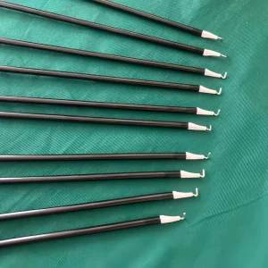 Monopolar L Hook Electrode Surgical Scissors Stainless Steel Manual Laparoscopic Reusable Electrode Coagulation 5*330mm