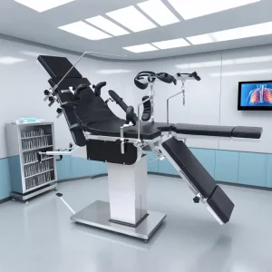 Multi Functional Manual Medical Surgical Operation Table Steel & Metal Construction Factory Direct