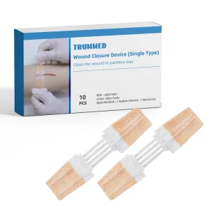 Non Invasive Medical Wound Skin Closure Kit & Device with EOS Disinfecting Non Woven Type