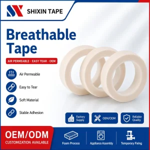 OEM Breathable Nonwoven Adhesive Tape for Surgical Drape and Medical Kit Converting
