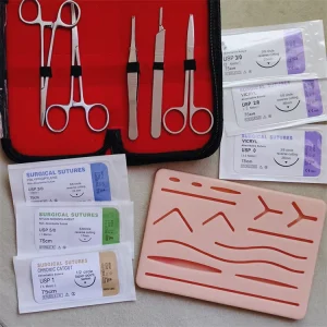 Operate Suture Practice Model Training Pad Skin Practice Suturing Instrument Set for Suturing