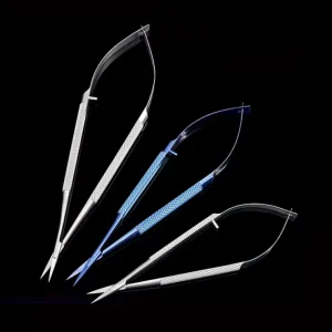 Ophthalmic Corneal Ligature Scissors Class I Straight Elbow Model Curved Straight Head Double Eyelid Surgery Tool Manual