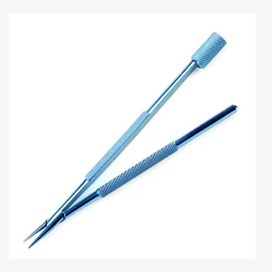 Ophthalmic Medical Equipment Titanium Alloy 12cm Straight Curved Round Head Surgical Blade Holder