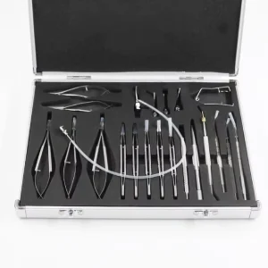 Ophthalmic Medical Surgical Instrument Kit 21 Pieces Stainless Steel for Surgery