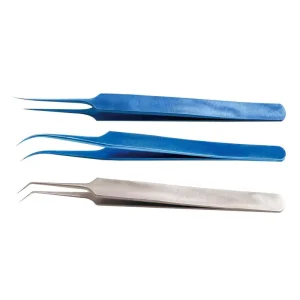 Ophthalmic Non invasive Forceps Micro Surgical Instrument Right angle Curved Flying Wire Forceps for Ophthalmic Surgery