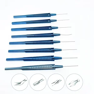 Ophthalmic Retinal Capsulorhexis Forceps Foreign Body Forceps Straight Curved Angled 140mm Ophthalmic Surgery Instruments