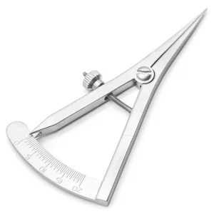 Ophthalmic Surgical Instruments Stainless Steel Self Locking Castroviejo Caliper Ophthalmic Eyelid Ruler