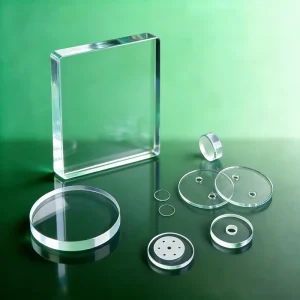 Optical Natural Fused Quartz Clear Circular Heat Resistant Glass Plate for Observation Window