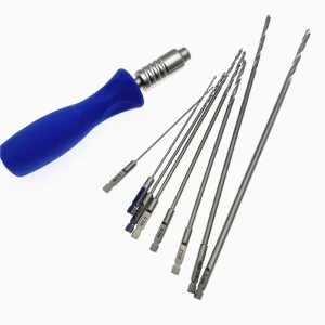Orthopedic AO Bone Drill Bits AO Quick Coupling Handle Bone Drills 10PCS Set Veterinary Orthopedic Surgical Instrument