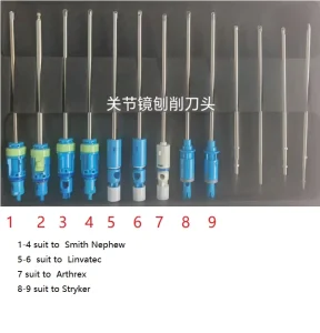 Orthopedic Arthroscopic Shaver Blade Endoscopic Veterinary Shoulder Bone Cutter Debrider Blades Smith Stryker Linvatec