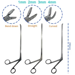 Orthopedic Minimally Invasive Surgical Instrument Nucleus Pulposus Forceps Bite Cutting Forceps 220mm Ring shaped Instrument